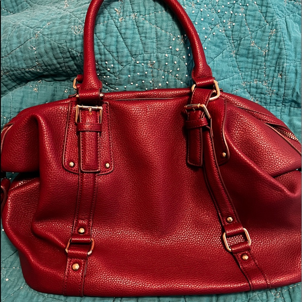 Charming Charlie bag. Merlot. 12 x 6 x 11.